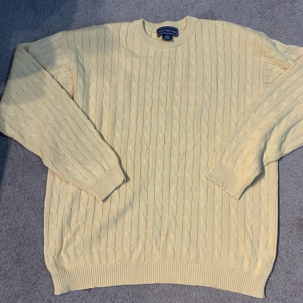 Mark, Fore, & Strike mens cable knit sweater, XL